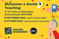 Snoezelen e Gentle Teaching - Corso Specialistico 3/4 Livello ISNA MSE - SETTEMBRE 2026